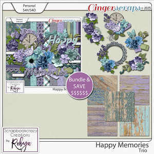 Happy Memories Trio by Scrapbookcrazy Creations