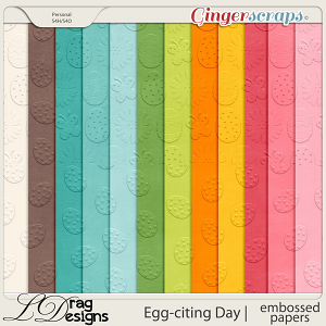 Egg-citing Day:Embossed Papers by LDragDesigns