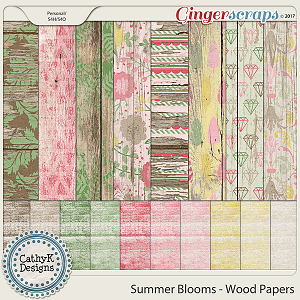 Summer Blooms - Wood Papers