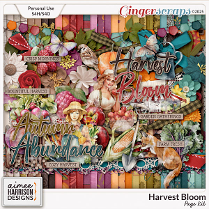 Harvest Bloom Page Kit by Aimee Harrison