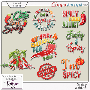 Spicy Word Art by Scrapbookcrazy Creations
