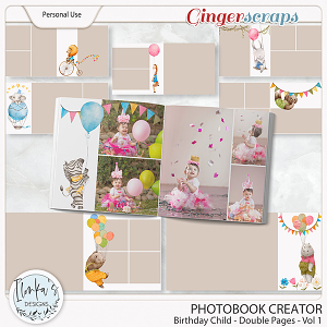 Photobook Creator Birthday Child Vol 1 by Ilonka's Designs 