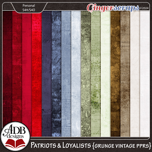 Patriots And Loyalists Grunge Solids by ADB Designs