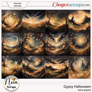 Gypsy Halloween - Extra Papers - by Neia Scraps