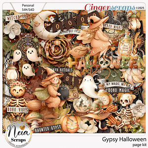 Gypsy Halloween - Page Kit - by Neia Scraps