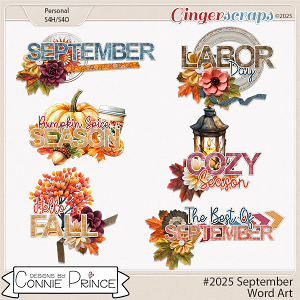 #2025 September - Word Art Pack by Connie Prince