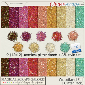 Woodland Fall (glitter pack)
