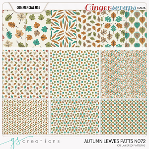 Autumn Leaves Patts72 (CU) by GS Creations