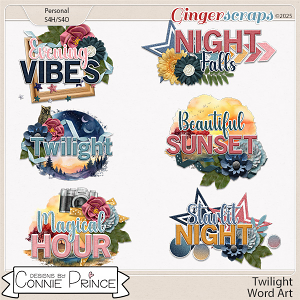 Twilight - Word Art Pack by Connie Prince