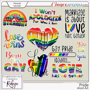 Pride Word Art by Scrapbookcrazy Creations