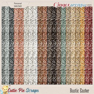 Rustic Easter Glitter Sheets