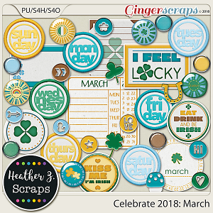 Celebrate 2018: March ACCENTS by Heather Z Scraps