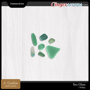 Sea Glass CU Embellishments by J. Conlon and Sons