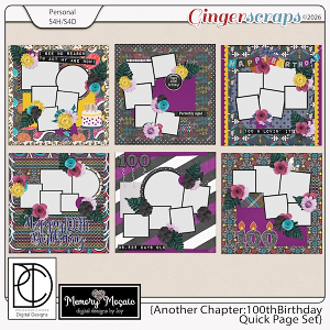 Another Chapter: 100th Birthday Quick Page Set by Memory Mosaic & Polka Dot Chicks