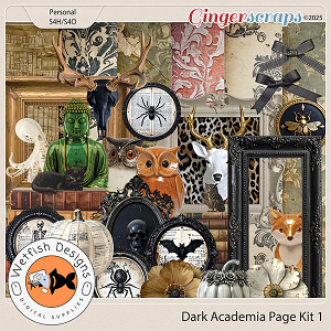 Dark Academia Page Kit 1 by Wetfish Designs