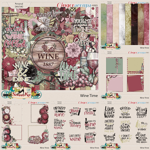 Wine Time Bundle by The Scrappy Kat
