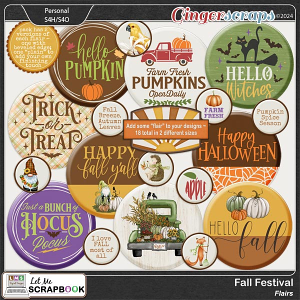 Fall Festival Flairs by Let Me Scrapbook
