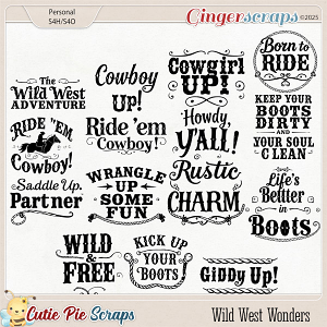 Wild West Wonders WordArts Wild West Wonders WordArts