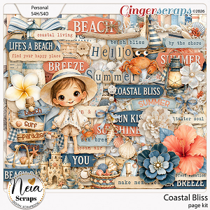 Coastal Bliss - Page Kit - by Neia Scraps Coastal Bliss - Page Kit - by Neia Scraps