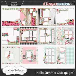 Hello Summer Quickpages - Scraps N Pieces 