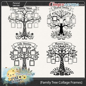 Family Tree Collage Frames