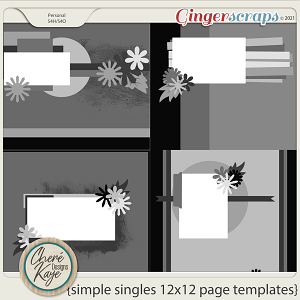 Simple Singles Templates by Chere Kaye Designs 