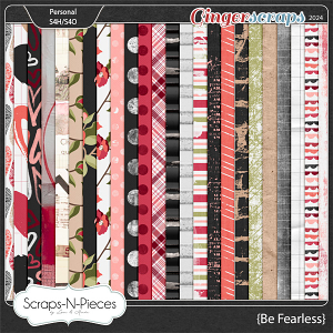 Be Fearless Pattern Papers by Scraps N Pieces  