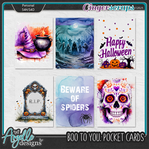 Boo to you Pocket Cards by Angelle Designs Boo to you Pocket Cards by Angelle Designs