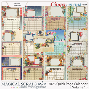 2025 Calendar Quick Pages (Generic Edition - Volume 1)