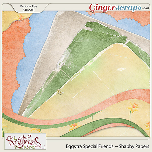 Eggstra Special Friends Shabby Papers