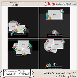 White Space Volume 105 - 12x12 Temps (CU Ok) by Connie Prince