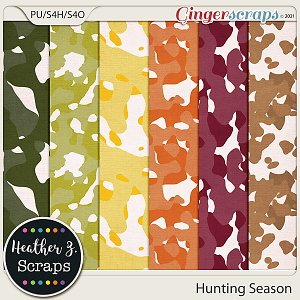 Hunting Season CAMO PAPERS by Heather Z Scraps