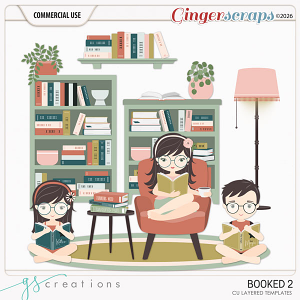 Booked2 Layered Templates (CU) by GS Creations