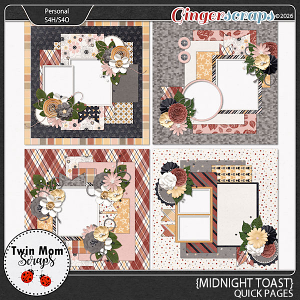 Midnight Toast - QUICK PAGES by Twin Mom Scraps