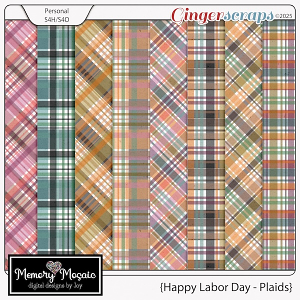 Happy Labor Day - Plaids by Memory Mosaic