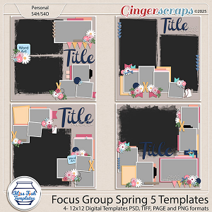 Focus Group Spring 5 Templates by Miss Fish