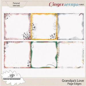 Grandpas Love Page Edges- by Adrienne Skelton Designs