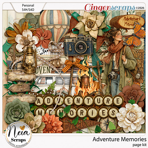 Adventure Memories - Page Kit - by Neia Scraps
