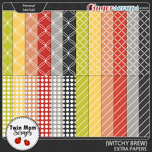 Witchy Brew - EXTRA PAPERS by Twin Mom Scraps