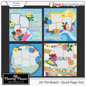 At The Beach Quick Page Set by Memory Mosaic