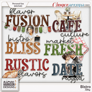 Bistro Titles by Aimee Harrison Bistro Titles by Aimee Harrison
