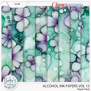 CU Alcohol Ink Papers Vol 15 by Ilonka's Designs 