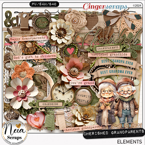 Cherished Grandparents - Elements - by Neia Scraps