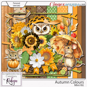 Autumn Colour Mini Kit by Scrapbookcrazy Creations