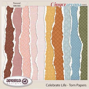 Celebrate Life - Torn Papers by Aprilisa Designs