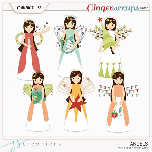 Angels Layered Templates (CU) by GS Creations
