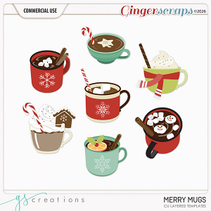 Merry Mugs Layered Templates (CU) by GS Creations