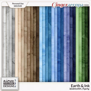 Earth & Ink Watercolor Papers by Aimee Harrison