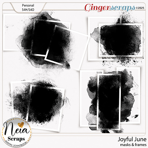 Joyful June - Masks & Frames - by Neia Scraps