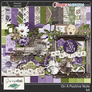 On A Positive Note Kit by ScrapChat Designs